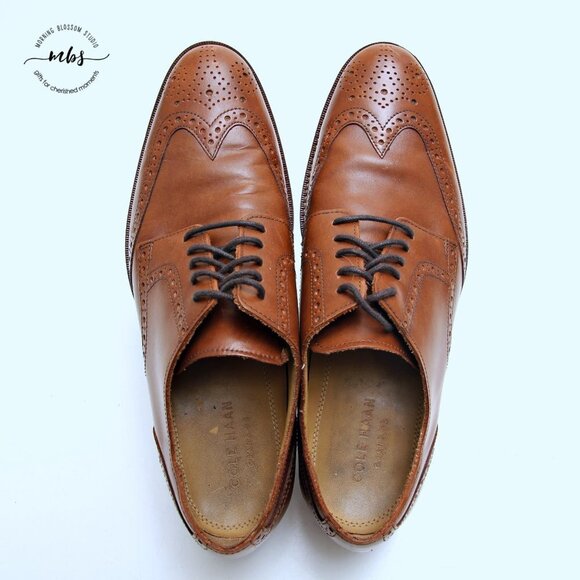 Cole Haan Modern Classics Wingtip Derby‎ Shoes Brown Men 10 main image 12